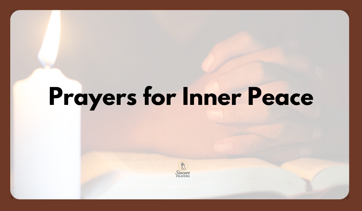 Prayers for Inner Peace