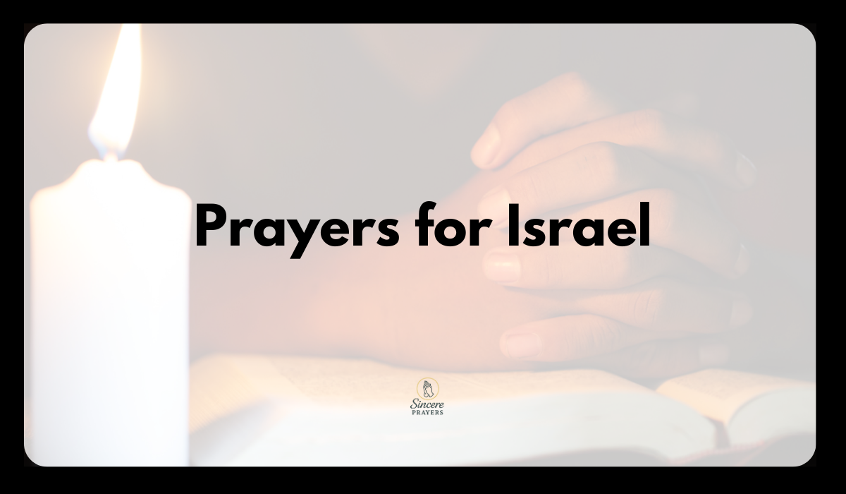 Prayers for Israel