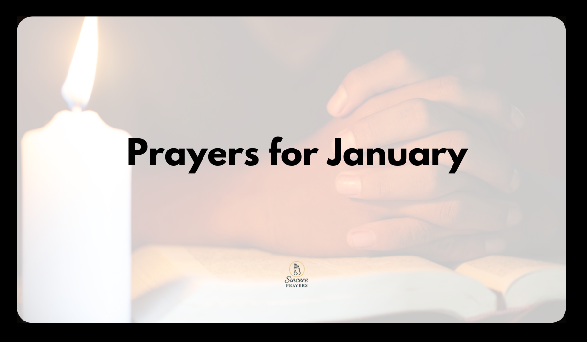 Prayers for January