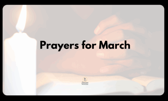 Prayers for March
