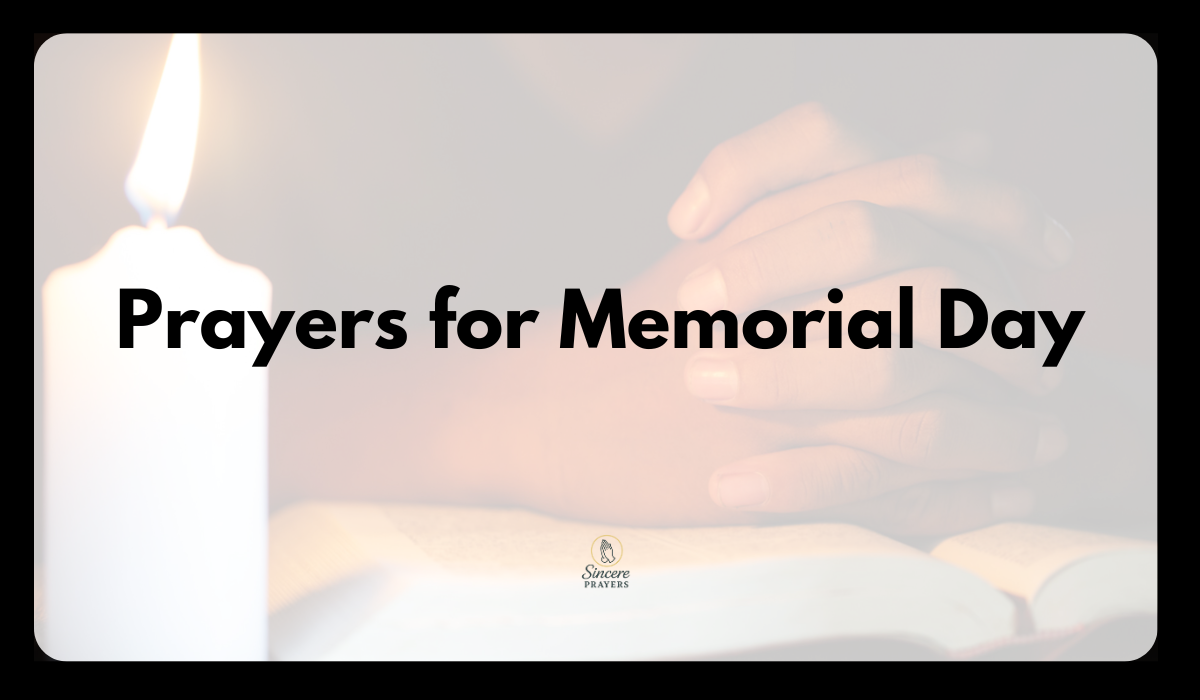Prayers for Memorial Day