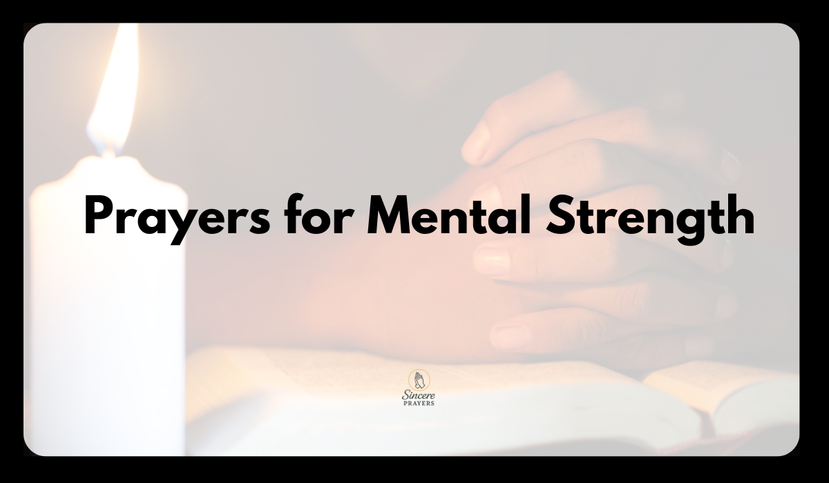 Prayers for Mental Strength