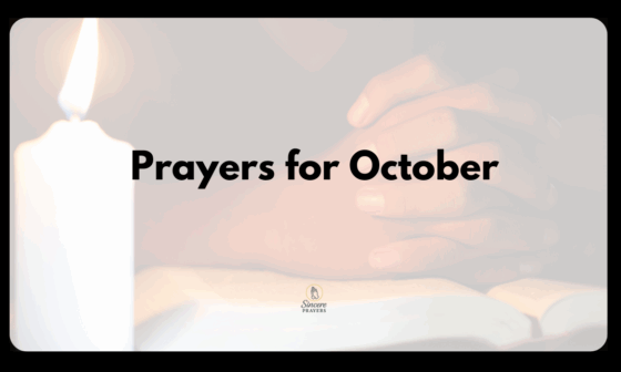 Prayers for October