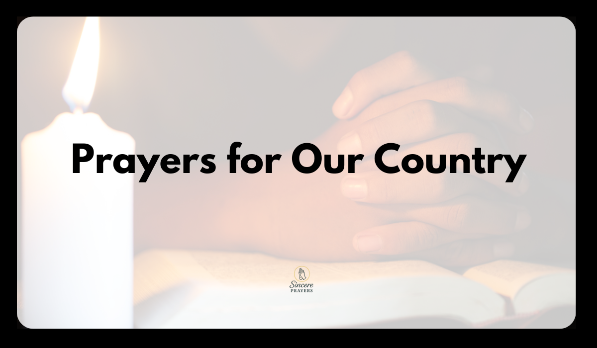 Prayers for Our Country