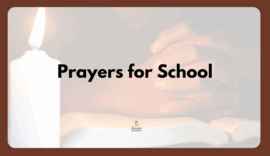 Prayers for First Day of School