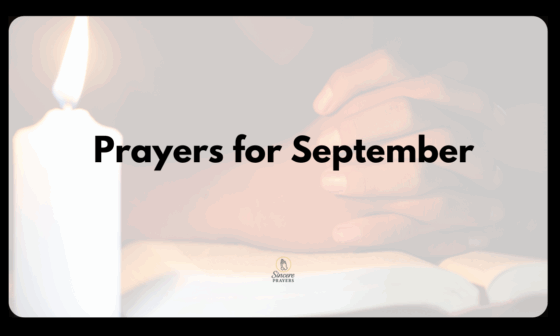 Prayers for September