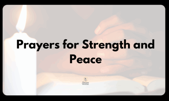 Prayers for Strength and Peace