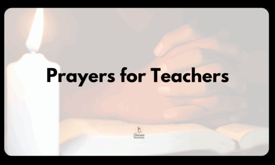 Prayers for Teachers