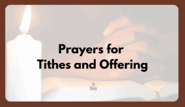 Prayers for Offering in the Church