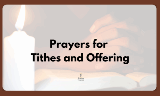 Prayers for Offering in the Church