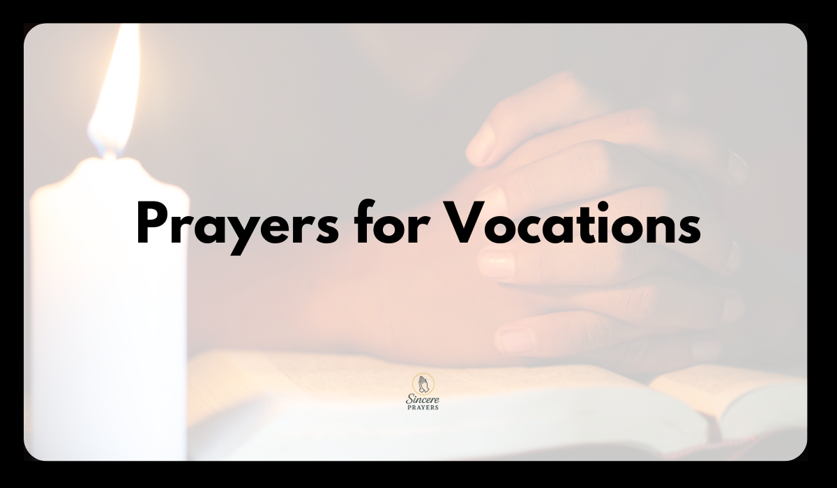 Prayers for Vocations