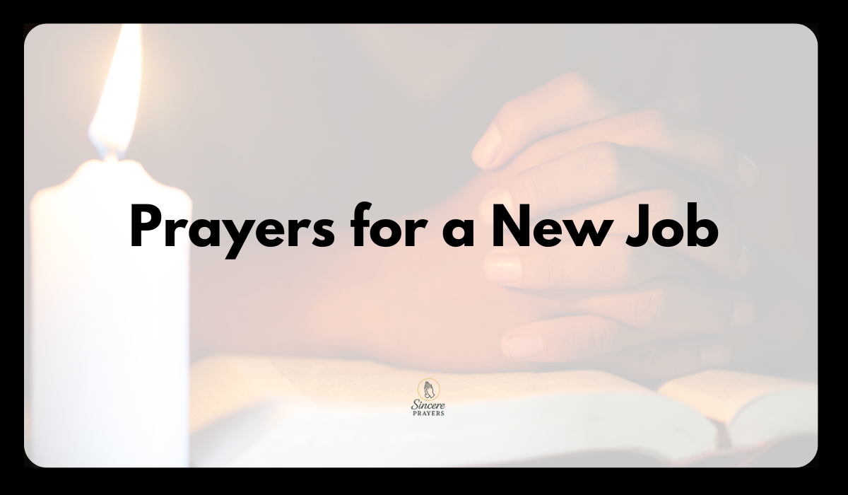 Prayers for a New Job