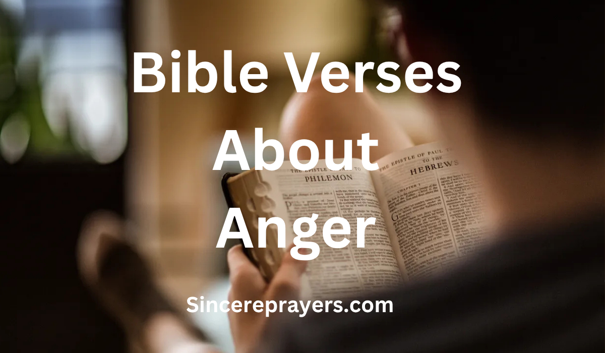 Bible Verses About Anger