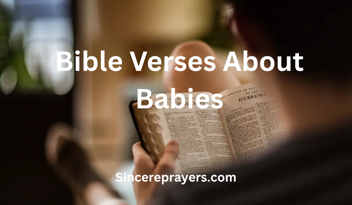 Bible Verses About Babies