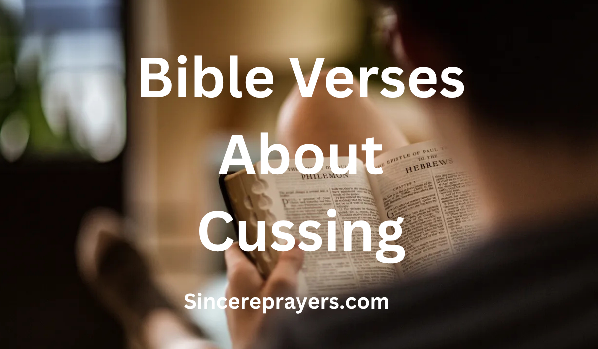  Bible Verses About Cussing