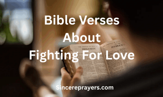 Bible Verses About Fighting For Love