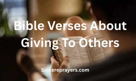 Bible Verses About Giving To Others
