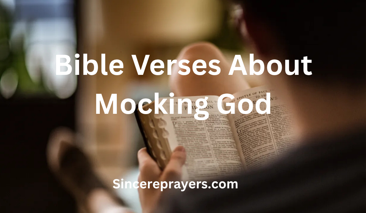 Bible Verses About Mocking God
