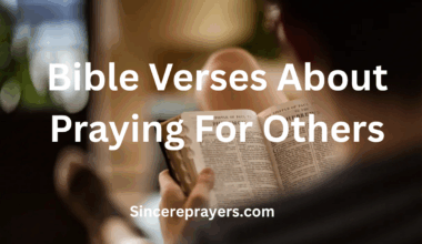 Bible Verses About Praying For Others