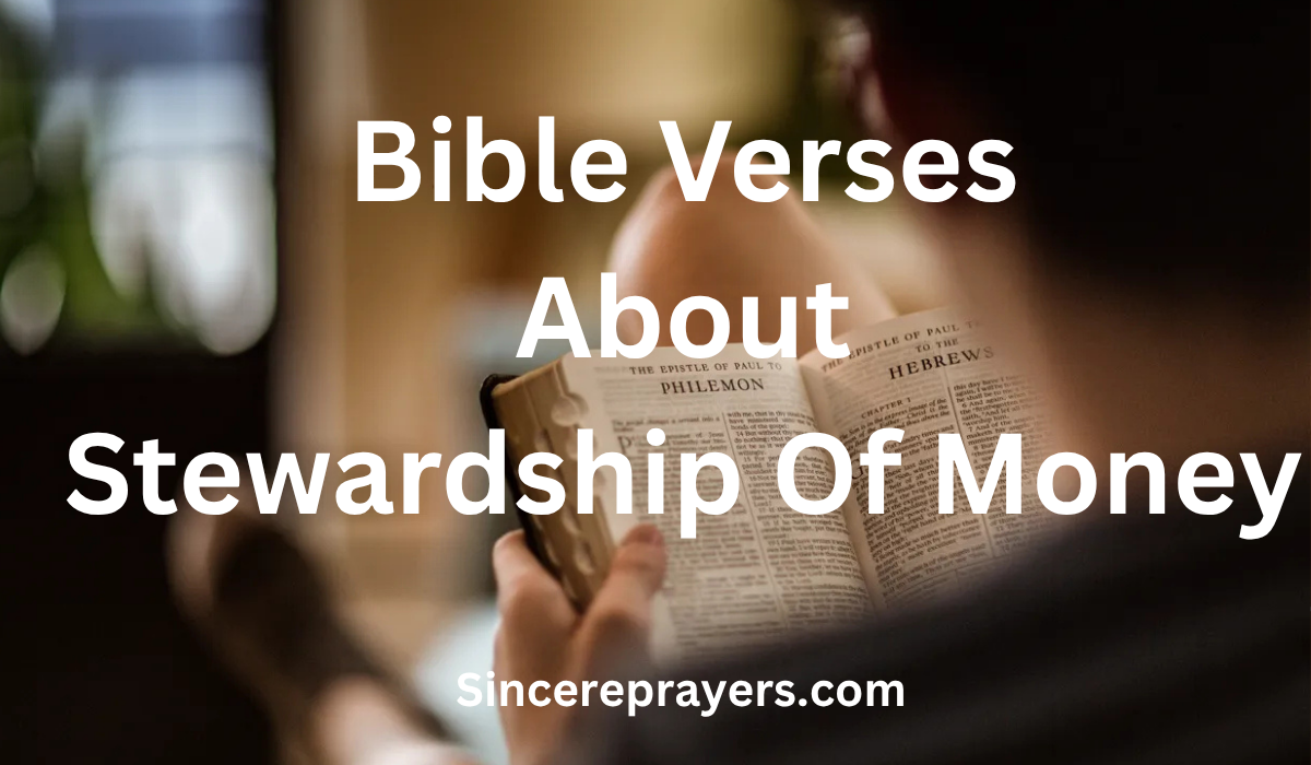  Bible Verses About Stewardship Of Money
