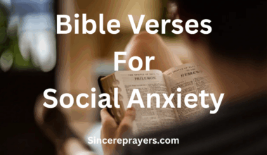 Bible Verses For Social Anxiety