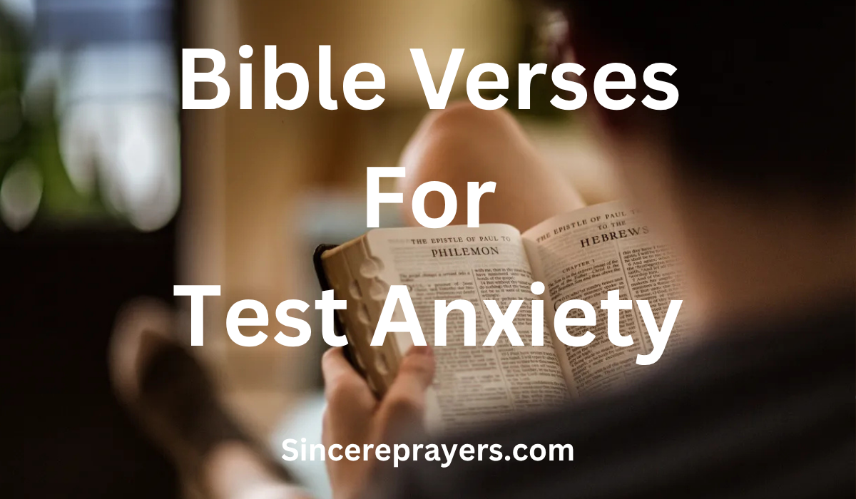 Bible Verses For Test Anxiety