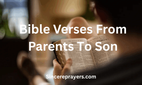 Bible Verses From Parents To Son