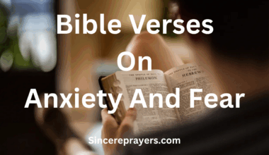 Bible Verses On Anxiety And Fear