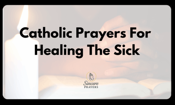 Catholic Prayers For Healing The Sick