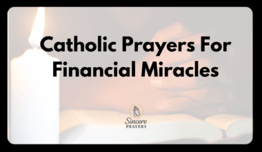 Catholic Prayers For Finanacial Miracles