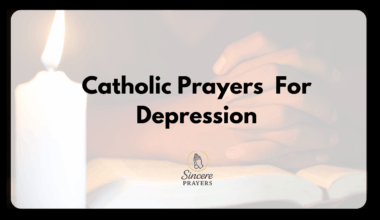 Catholic Prayers For Depression