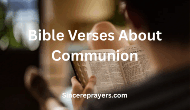 Bible Verses About Communion