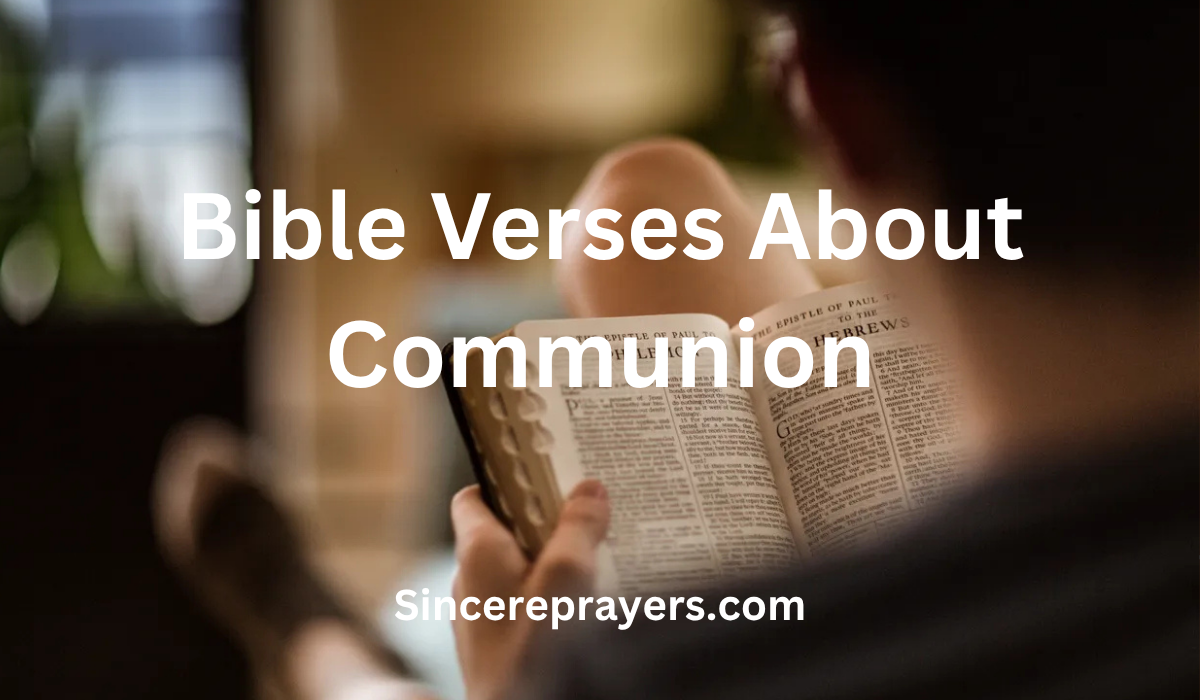 Bible Verses About Communion