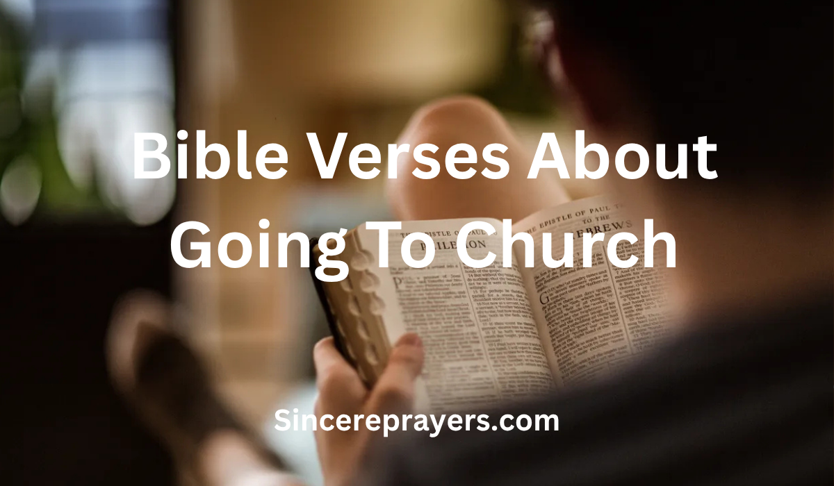 Bible Verses About Going To Church