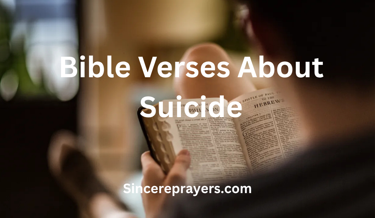 Bible Verses About Suicide
