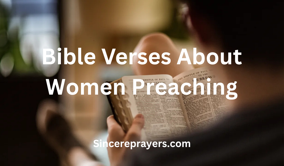 Bible Verses About Women Preaching