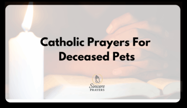 Catholic Prayers For Deceased Pets