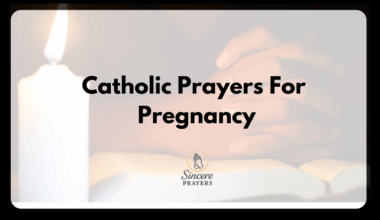 Catholic Prayers For Pregnancy
