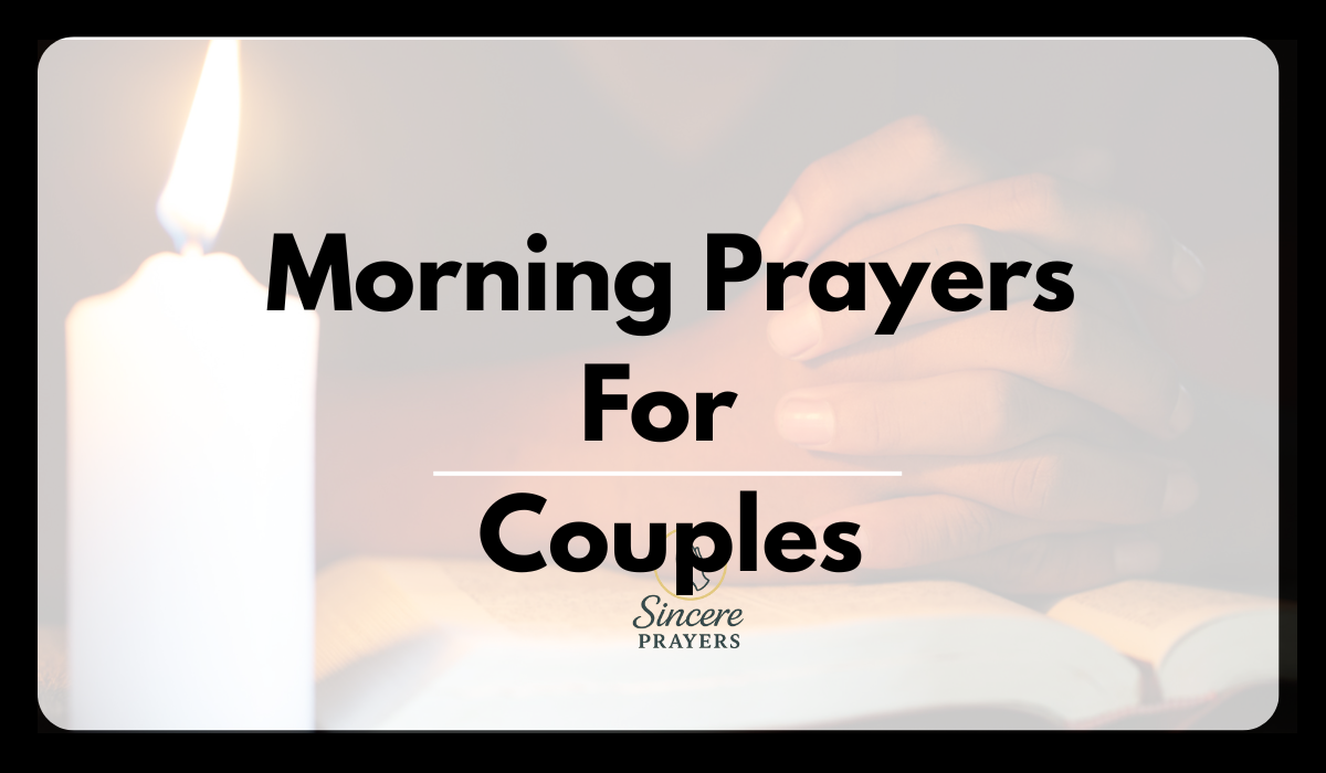 Morning Prayers For Couples