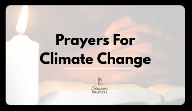 Prayers For Climate Change