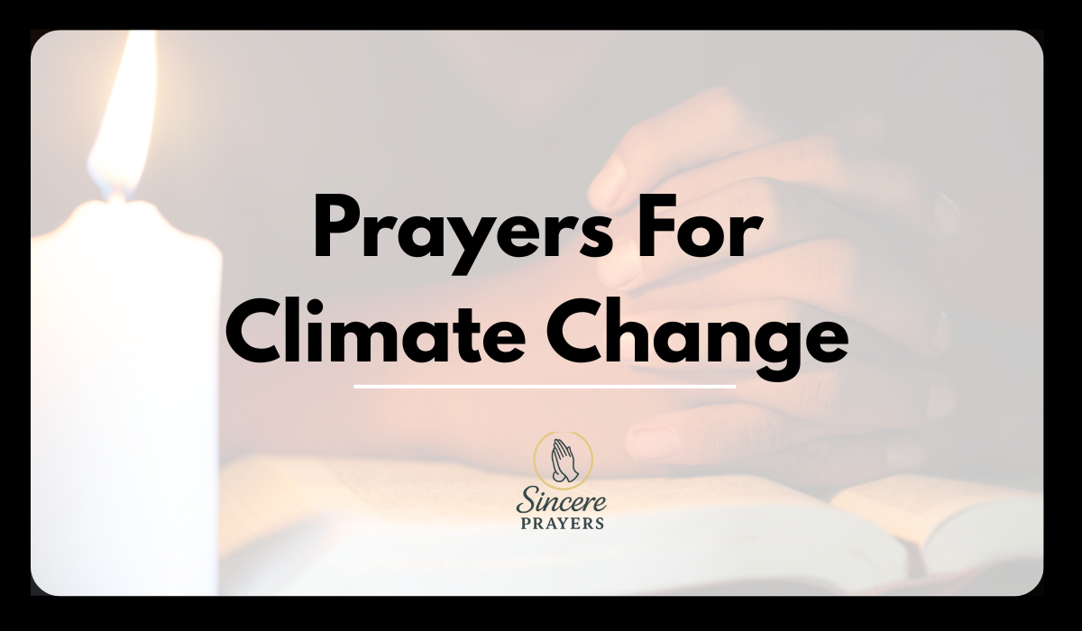 Prayers For Climate Change