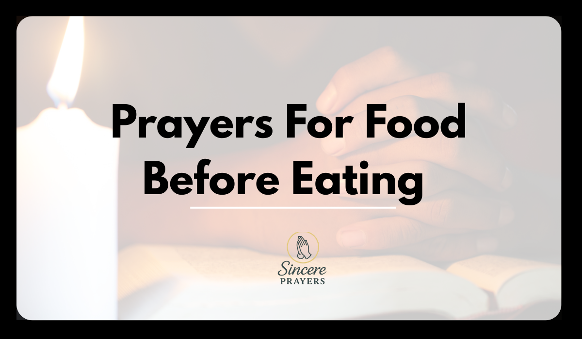 Prayers For Food Before Eating