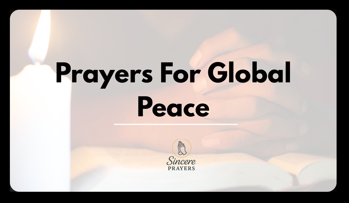Prayers For Global Peace