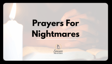 Prayers For Nightmares