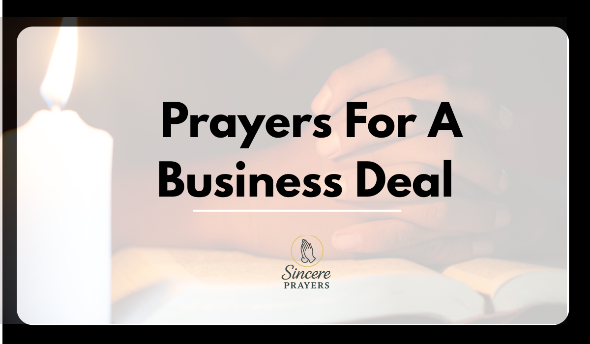 Prayers For A Business Deal