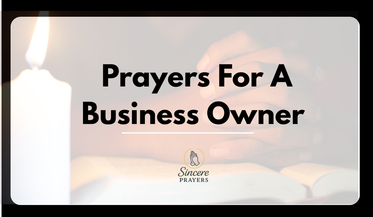Prayers For A Business Owner