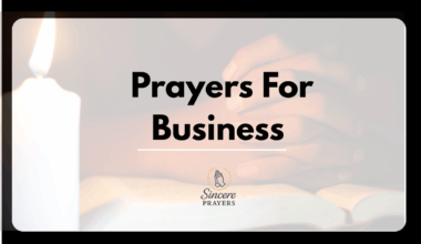 Prayers For Business