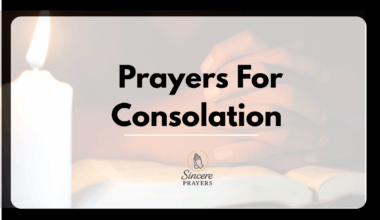 Prayers For Consolation