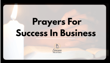 Prayers For Success In Business