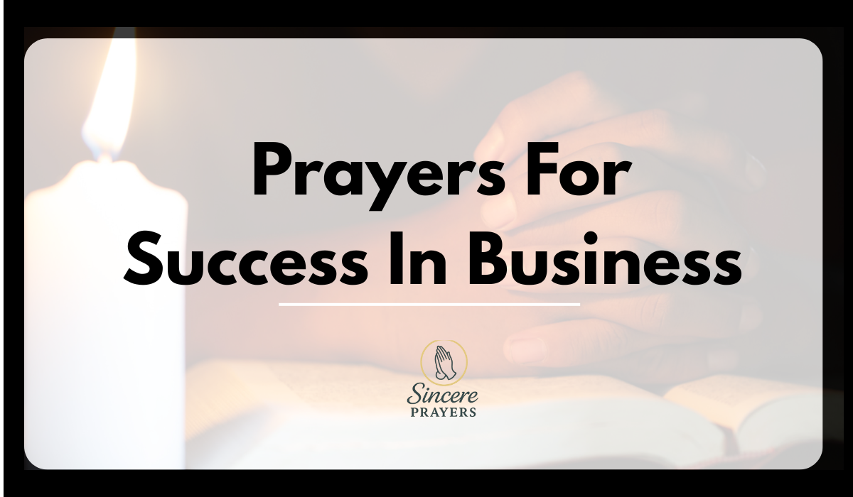 Prayers For Success In Business
